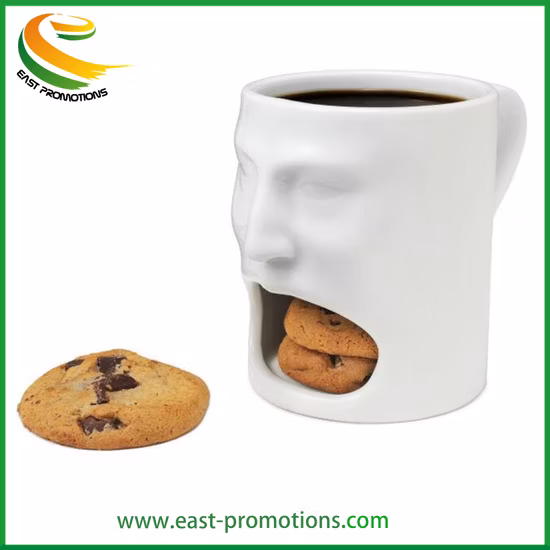 Keramik-Kekstasse, Kaffee-Keks-Taschenbecher mit Kekshalter