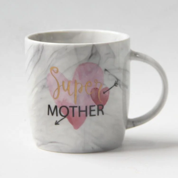 marble Design Porcelain Magic Cup Mother′ S Day Gifts Printing Couple Ceramic Mugs Color Change Coffee Mug Customized