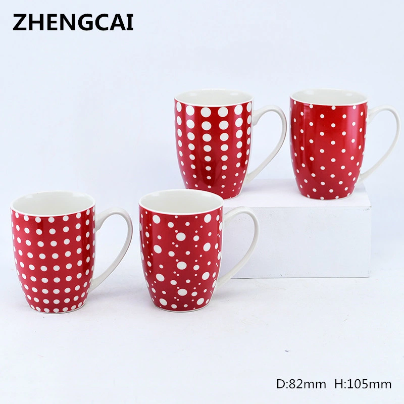 12oz Ceramic Mug/ Mug Set/Porcelain Mug/Coffee Mug/Tea Cup with Valentine′ S Day, Christmas, Colorful Design or Decals for Promotion Gift, Hotel, Shop