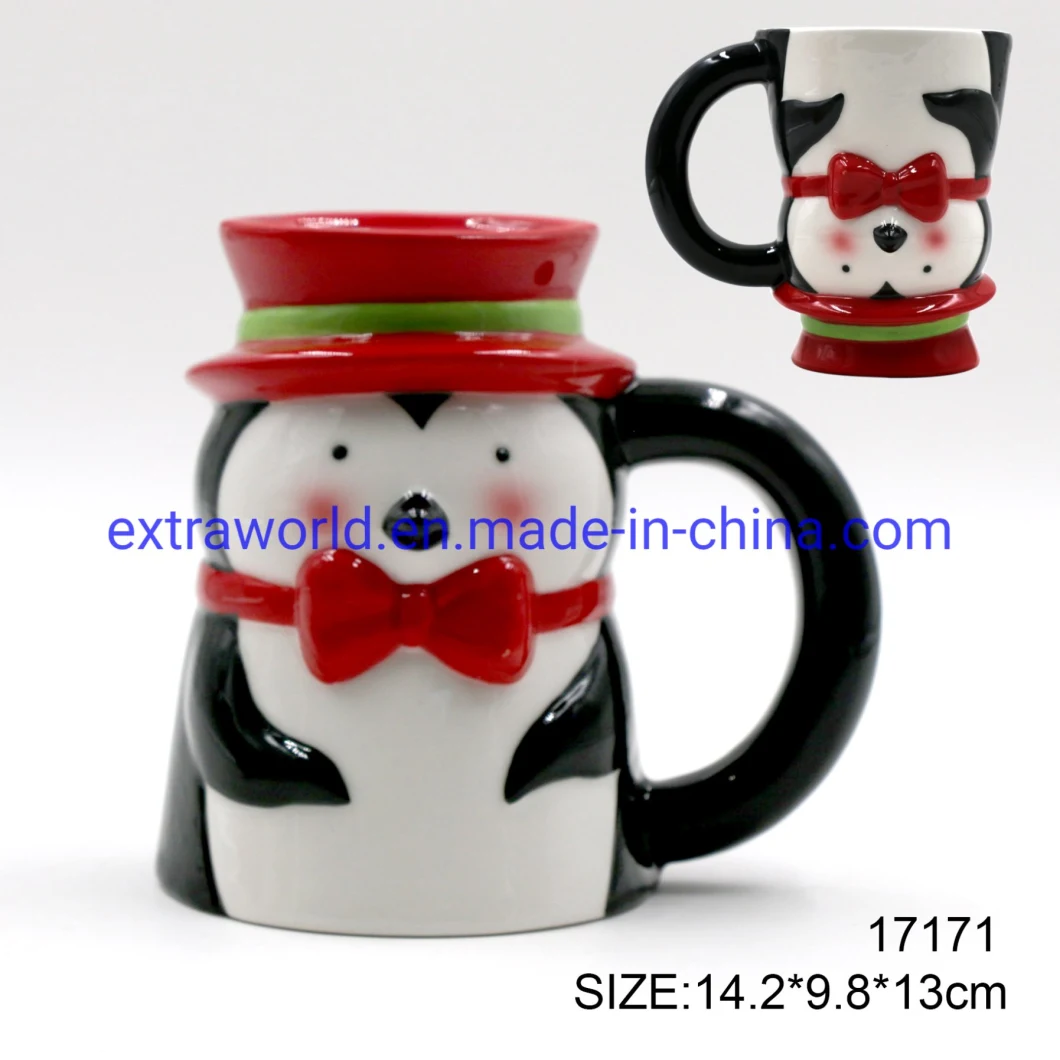 Ceramic 3D Moulded Santa Coffee   Mug for Christmas Gifts