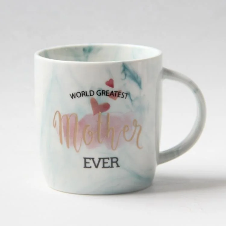 14oz marble Design Porcelain Magic Cup Mother′s Day Gifts Printing Couple Ceramic Mugs Color Change Coffee Mug Customized