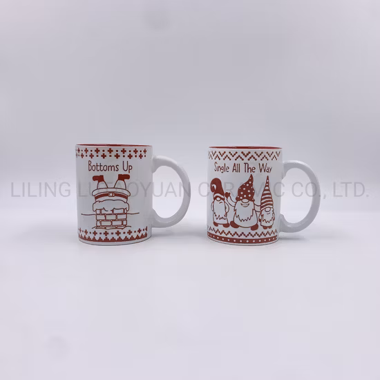 Keramik-Weihnachtsmann-Weihnachtstasse, handbemalte Kaffee-/Teetasse