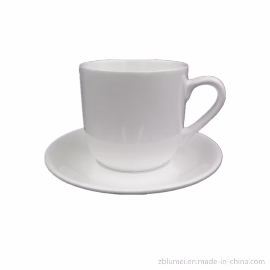 Europäische maßgeschneiderte Keramik-Kaffeetasse, Untertasse und Löffel-Set, Teetasse