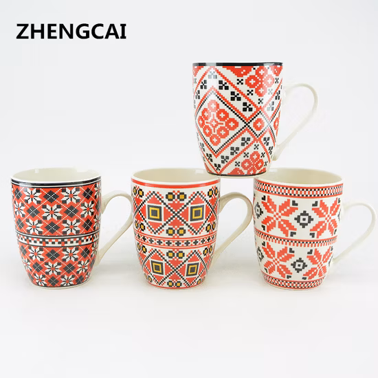 Großhandel online bestellen 12oz 360ml Werbegeschenk Kaffee Keramikbecher Tasse mit Griff